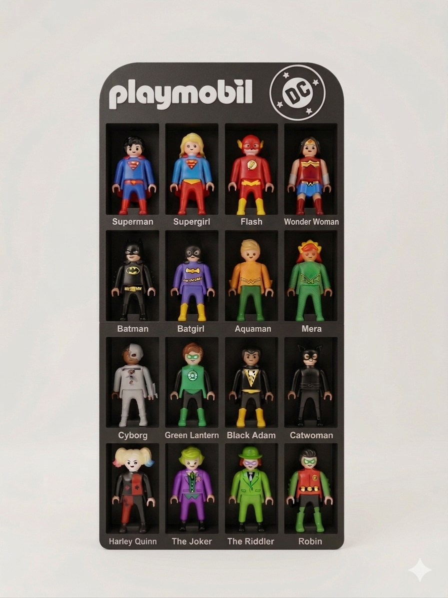 Estante para Playmobil DC