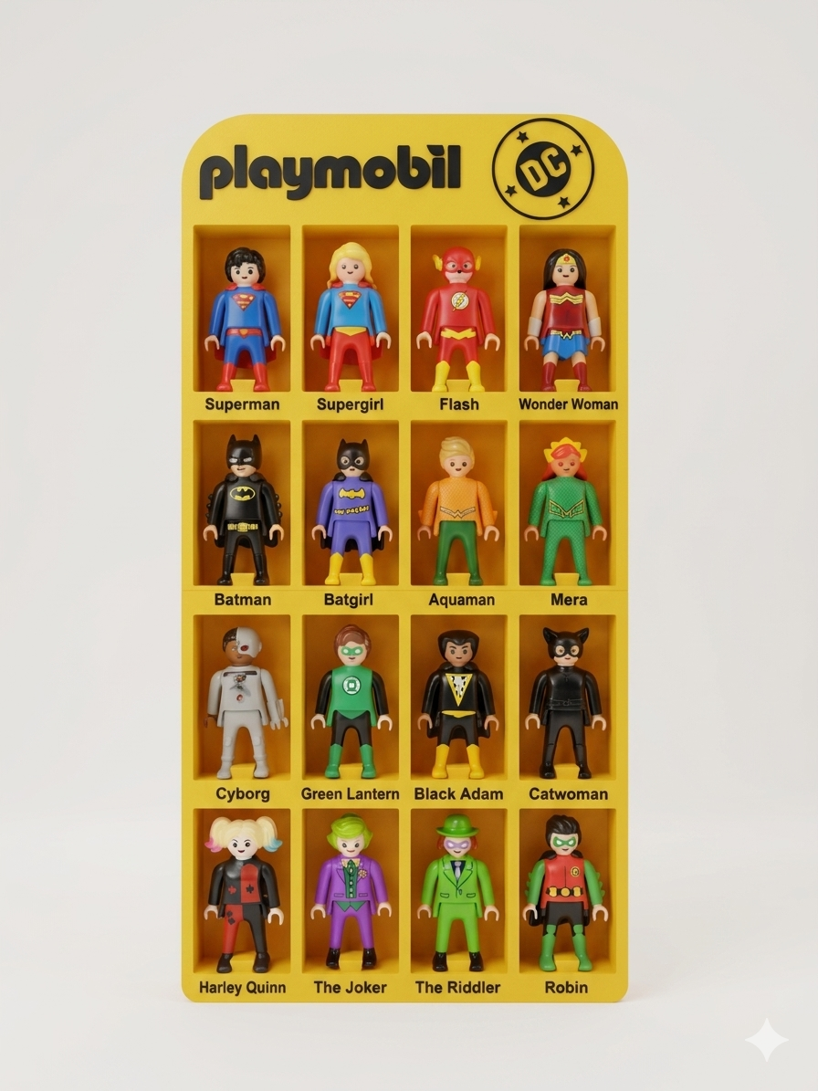 Estante para Playmobil DC