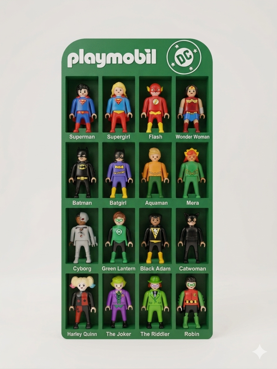 Estante para Playmobil DC