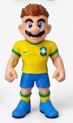 Estátua Colecionável Mario Jogador de Futebol – Edição Especial Mundial 2026