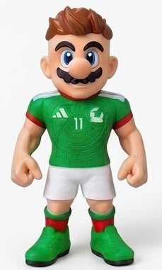 Estátua Colecionável Mario Jogador de Futebol – Edição Especial Mundial 2026